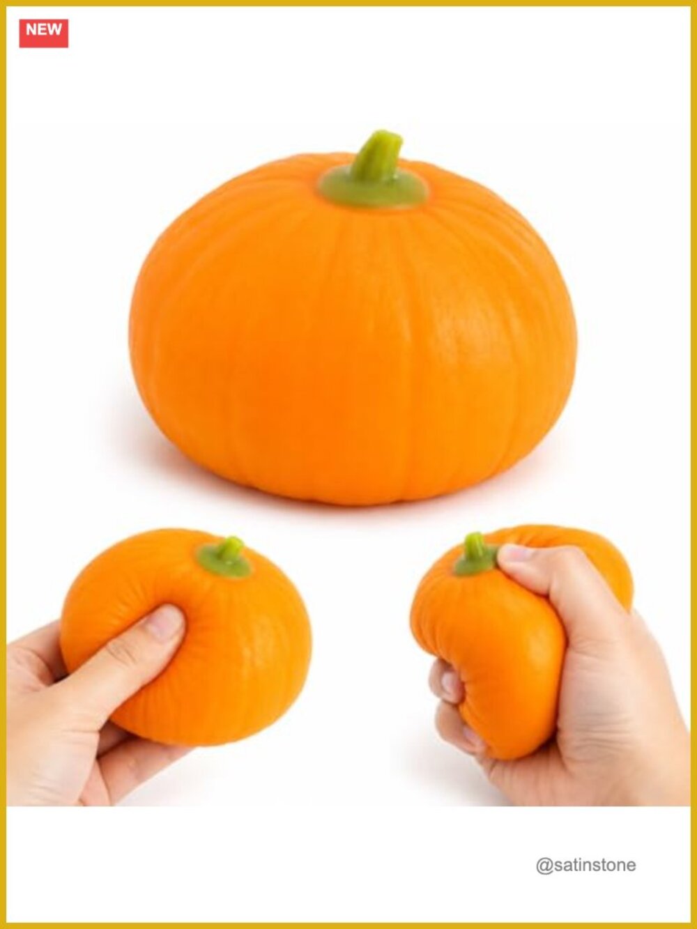 Slow Rising Pumpkin Squishy Fidget Toys Stress Relief Anxiety Office Desk Decor